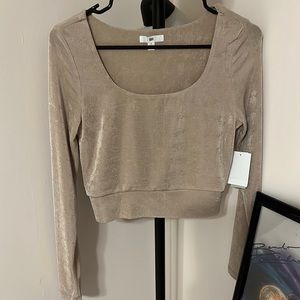 Brand new long sleeve crop top